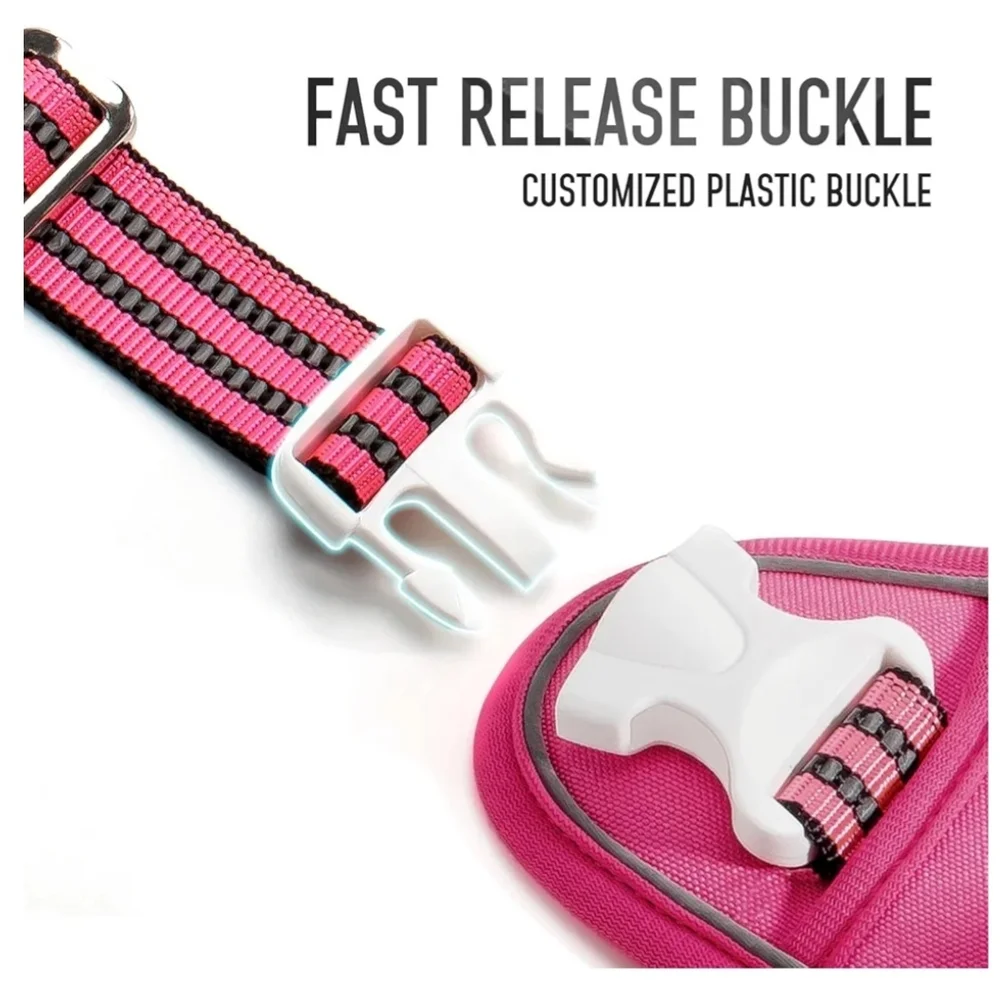 Fluorescent Pink Tactical Dog Harness Size XL